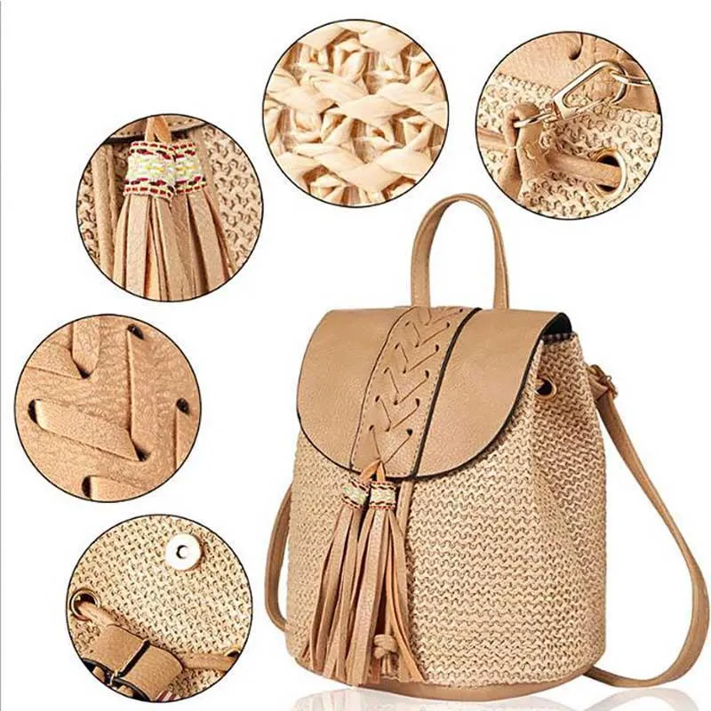 Amsoin Casual Straw Handbags