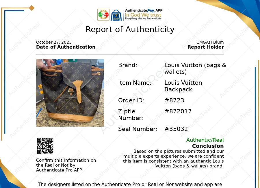 Backpack Luxury Designer By Trendy Inspired Louis Vuitton  Size: Large