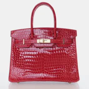 Braise Porosus Crocodile Birkin 30 Handbag