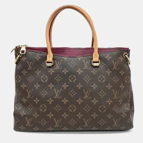 Brown Monogram Canvas Pallas Handbag