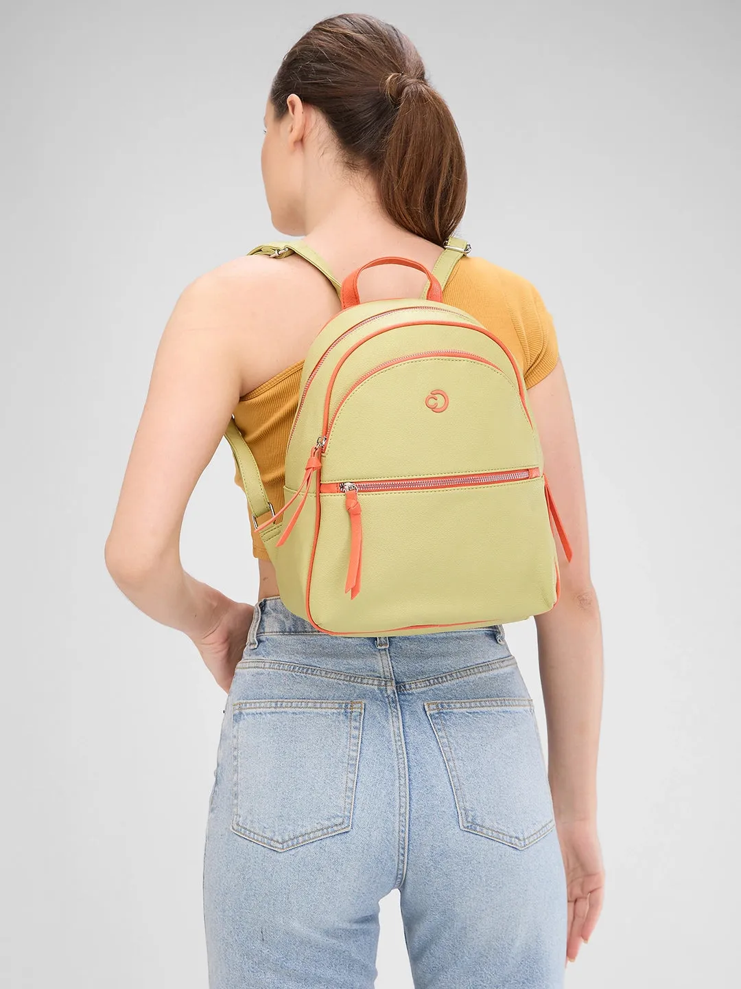 Caprese Mia Fashion Backpack Medium Pistachio