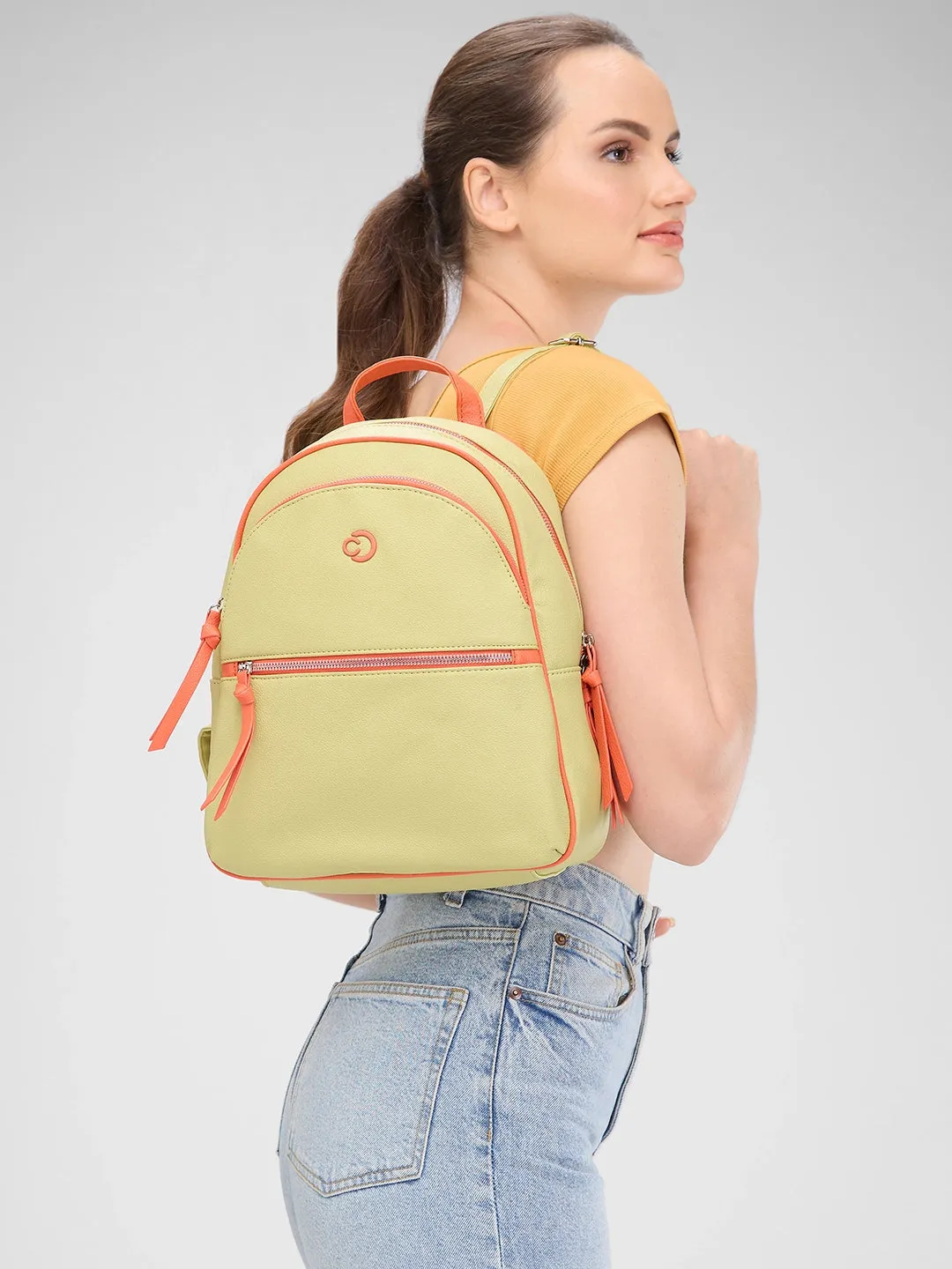 Caprese Mia Fashion Backpack Medium Pistachio