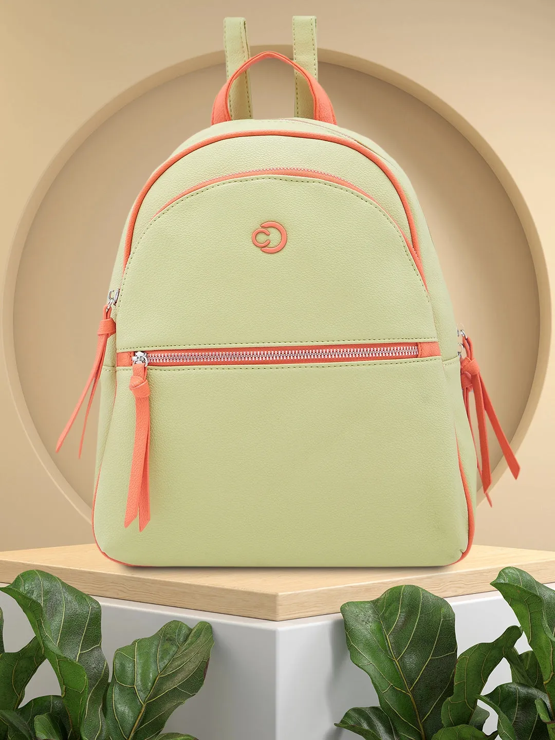 Caprese Mia Fashion Backpack Medium Pistachio