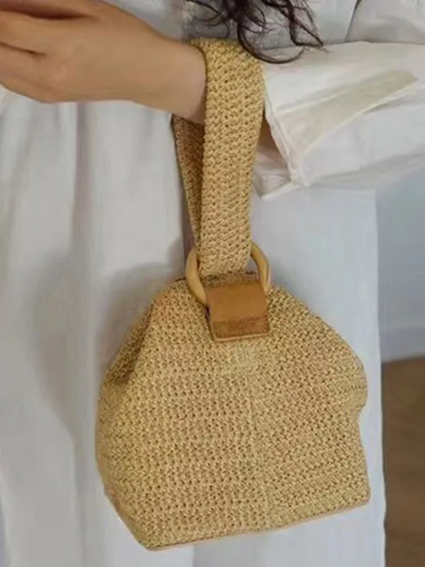 Casual Simple Weave Handbag