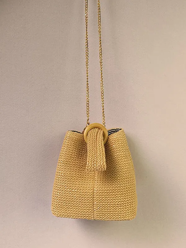 Chicmy-Casual Simple Weave Handbag