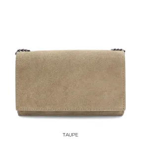 Genuine Suede Leather Small Crossbody Bag