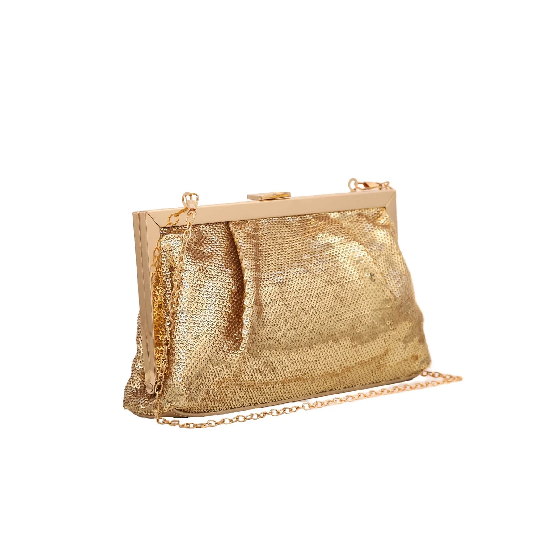 Golden Fancy Clutch P23837