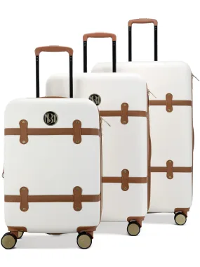 Grace 3 Piece Expandable Retro Luggage Set