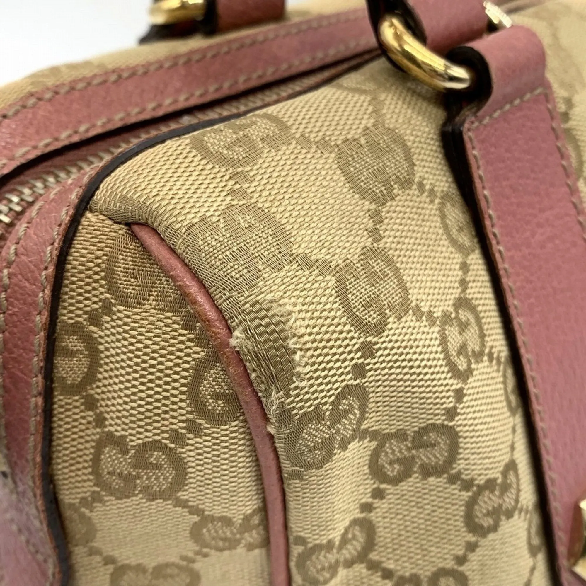 GUCCI Canvas Charmy Handbag Purse