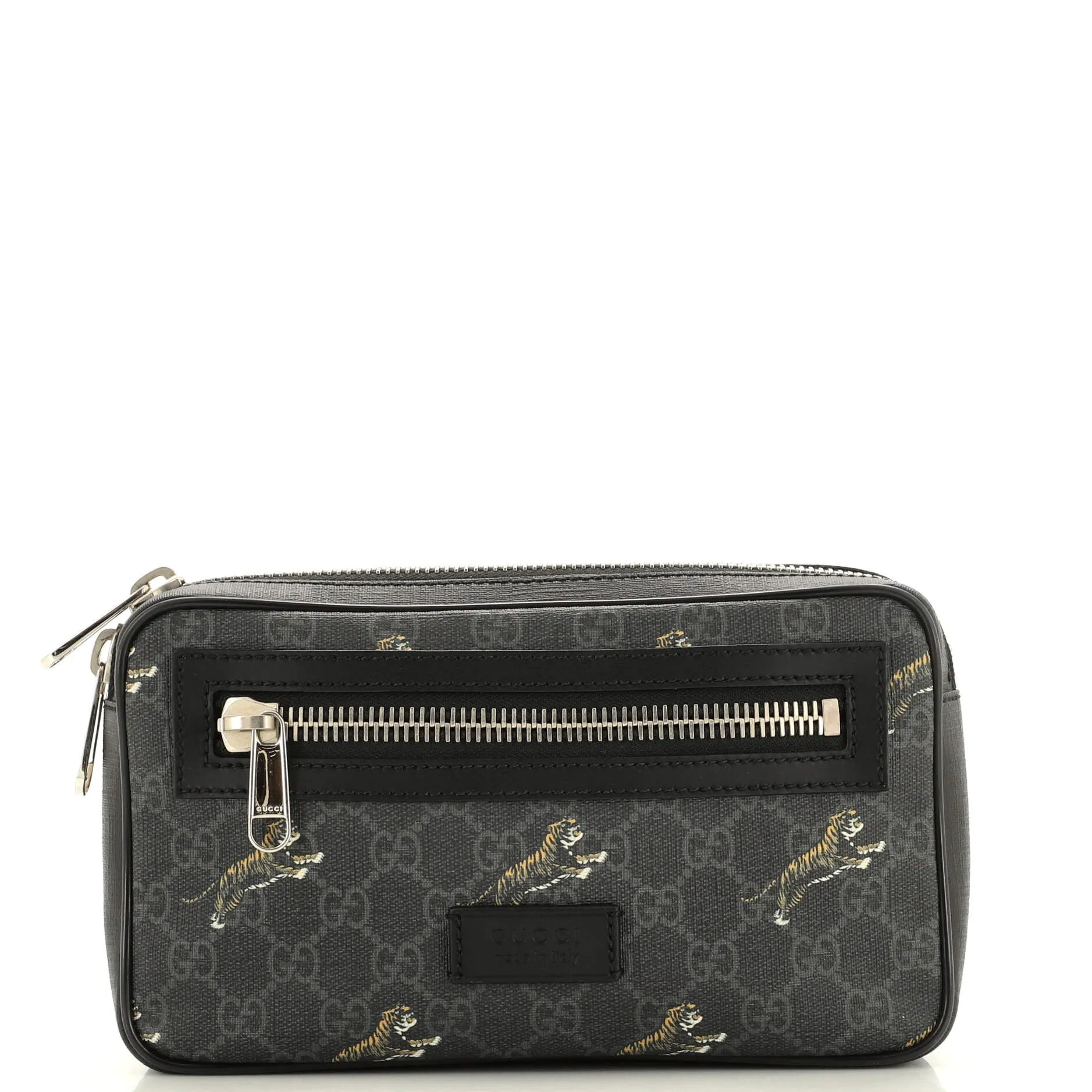 GUCCI Soft Zip Belt Bag Printed GG Coated Canvas Small