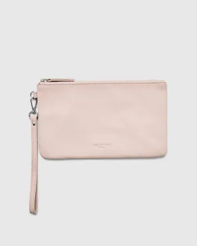 Leather Clutch Travel Pouch - Chic Rose Pink