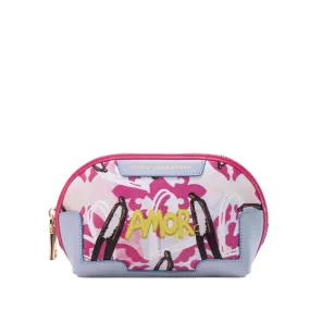 MAKEUP BAG SMALL AMOR FUCSIA