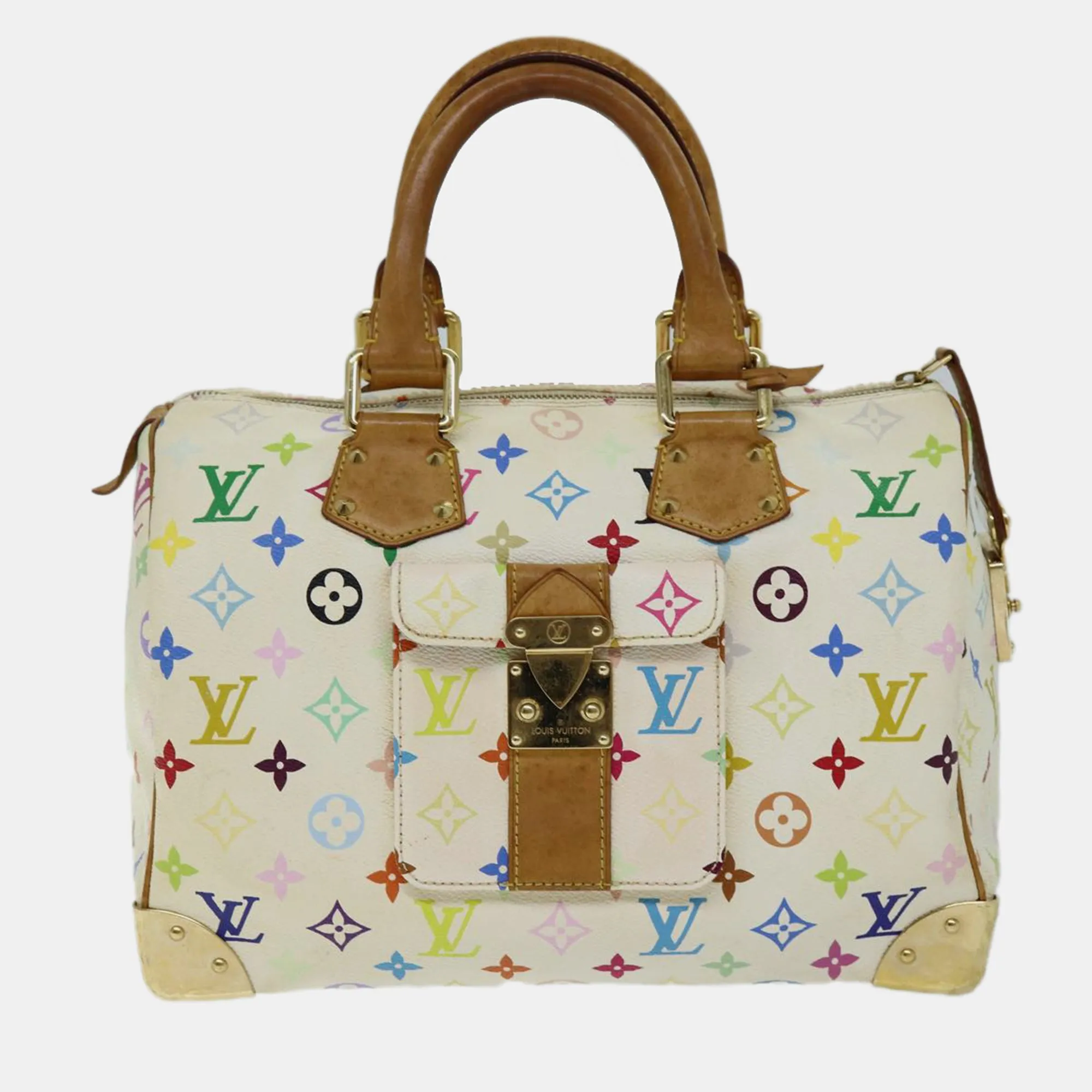 Multicolour Canvas Speedy 30 handbag