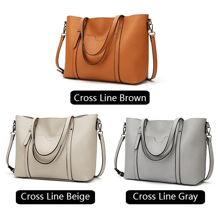 Oil wax Women's Leather Handbags