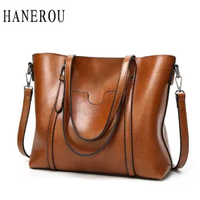 Oil wax Women's Leather Handbags