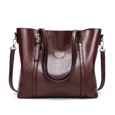 Oil wax Women's Leather Handbags