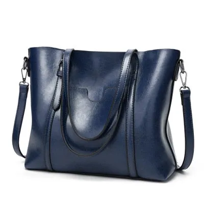 Oil wax Women's Leather Handbags