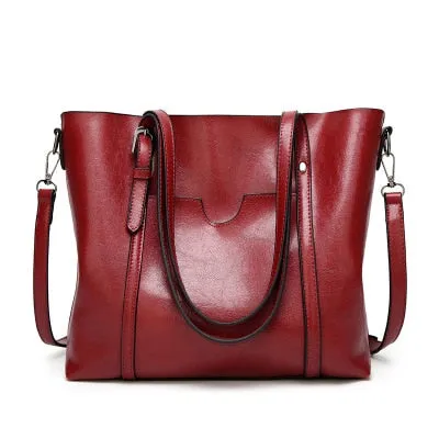 Oil wax Women's Leather Handbags