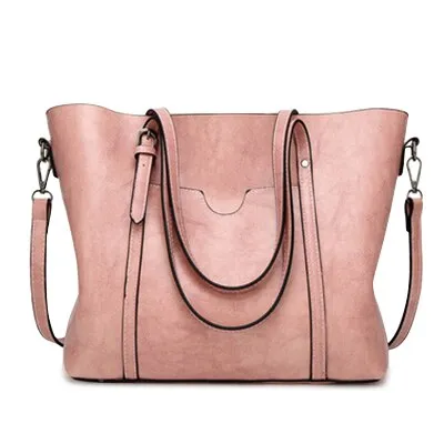 Oil wax Women's Leather Handbags