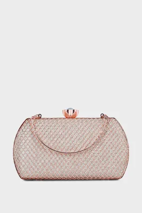 Party Wear Clutch B20764-Peach