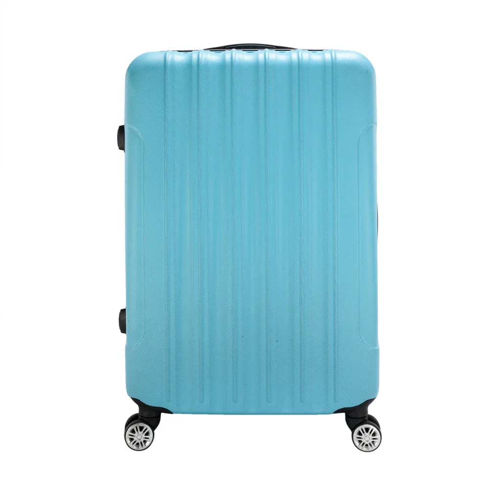 RONSHIN 3pcs 3-in-1 Large Capacity Traveling Storage Suitcase Blue