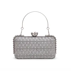 Silver Bridal Clutch P15563