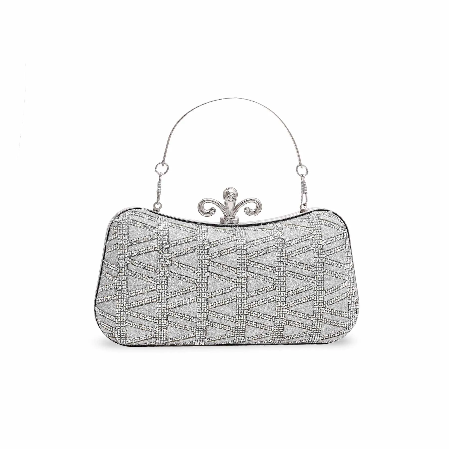 Silver Bridal Clutch P15564