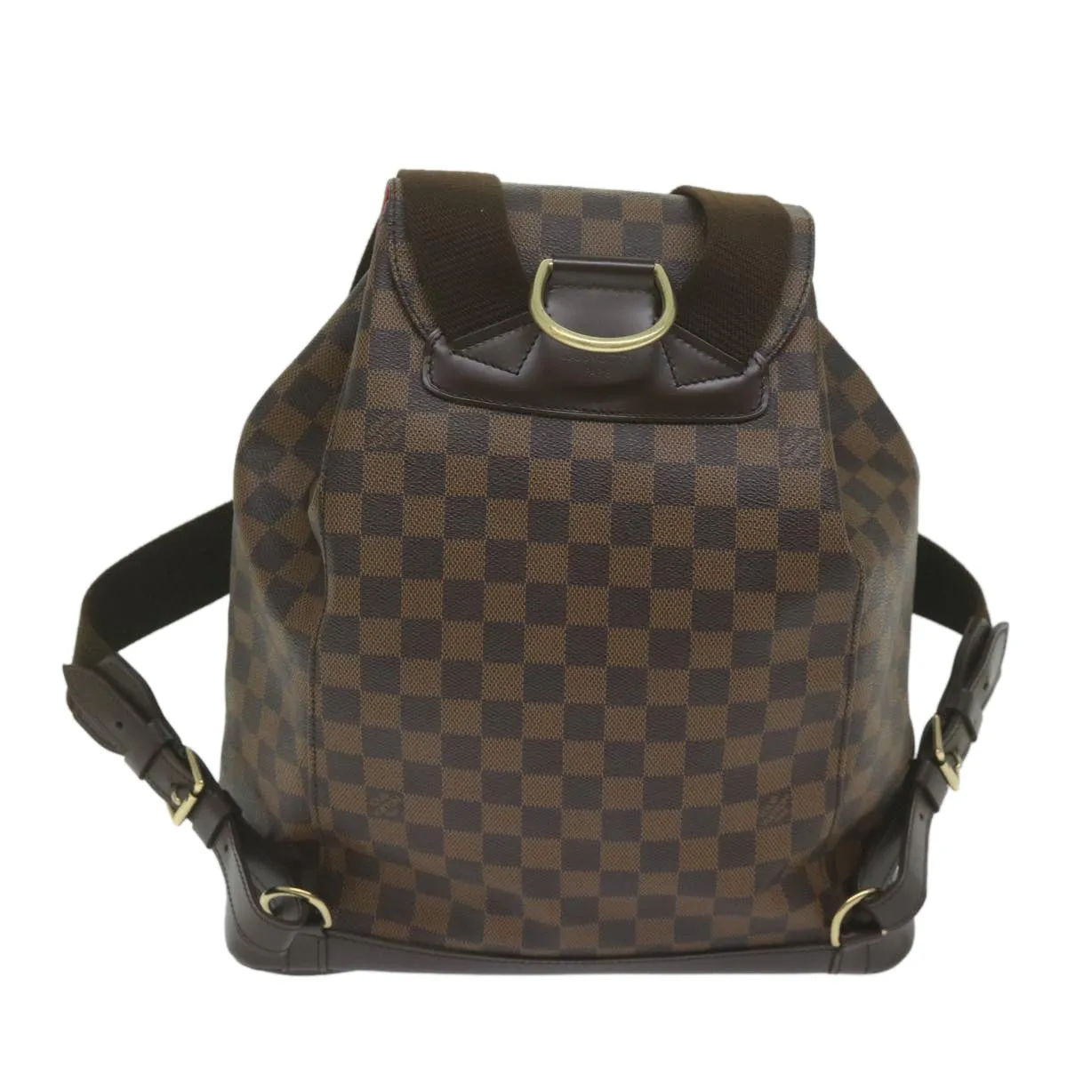 Trendy Inspired Louis Vuitton Damier Ebene Montsouris Gm Backpack N51139 Lv Auth Am5291a