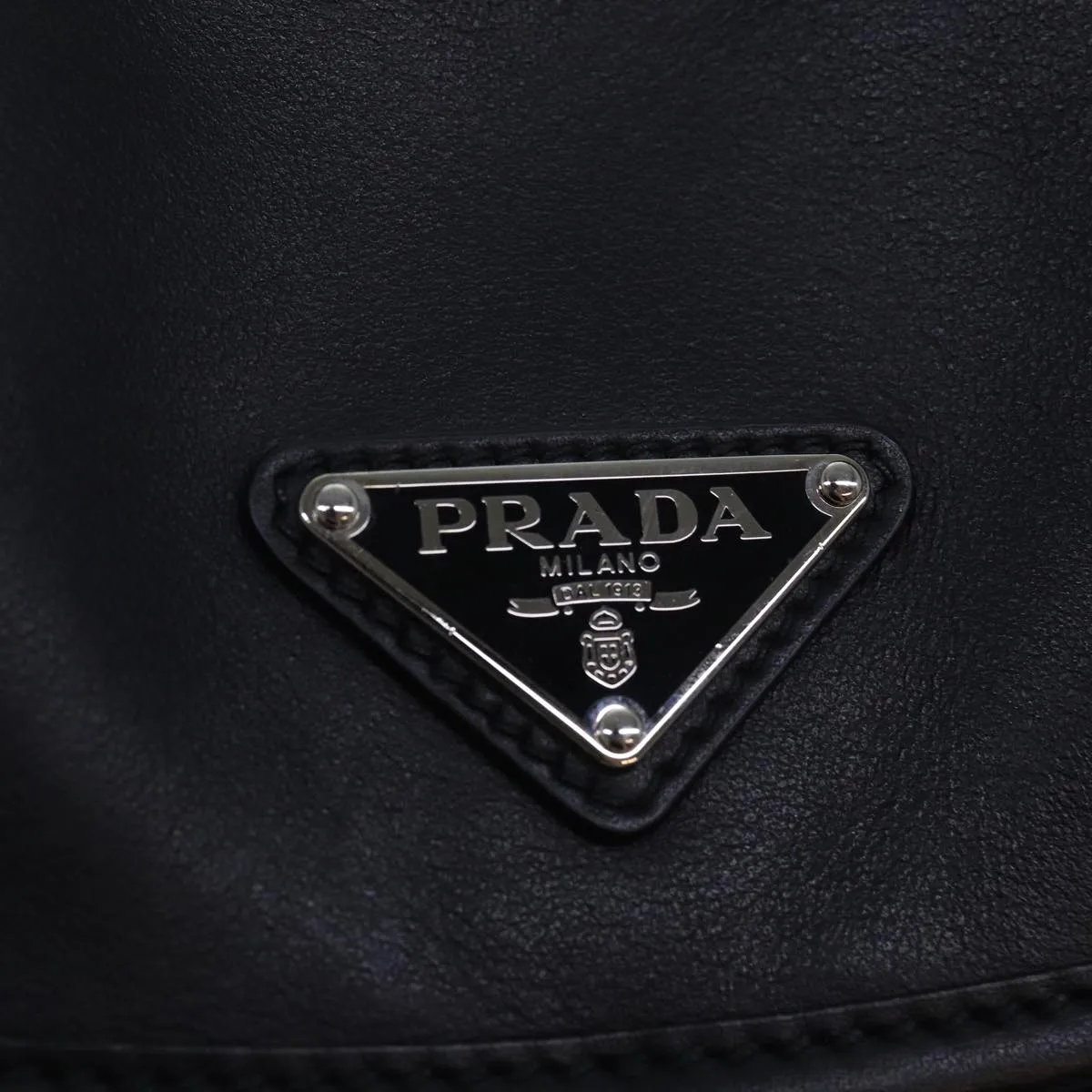 Trendy Inspired Prada Backpack Leather Black Auth 74278a