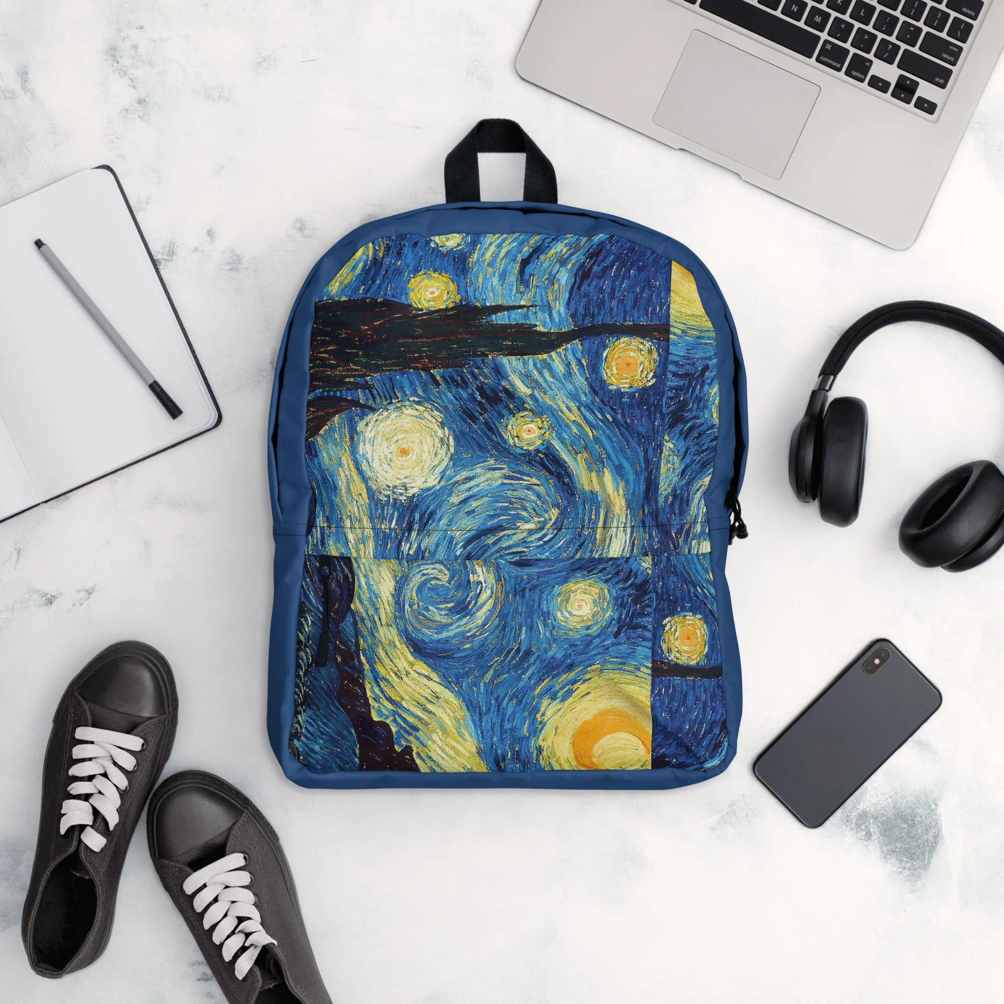 Van Gogh Inspired Starry Night Art Backpack